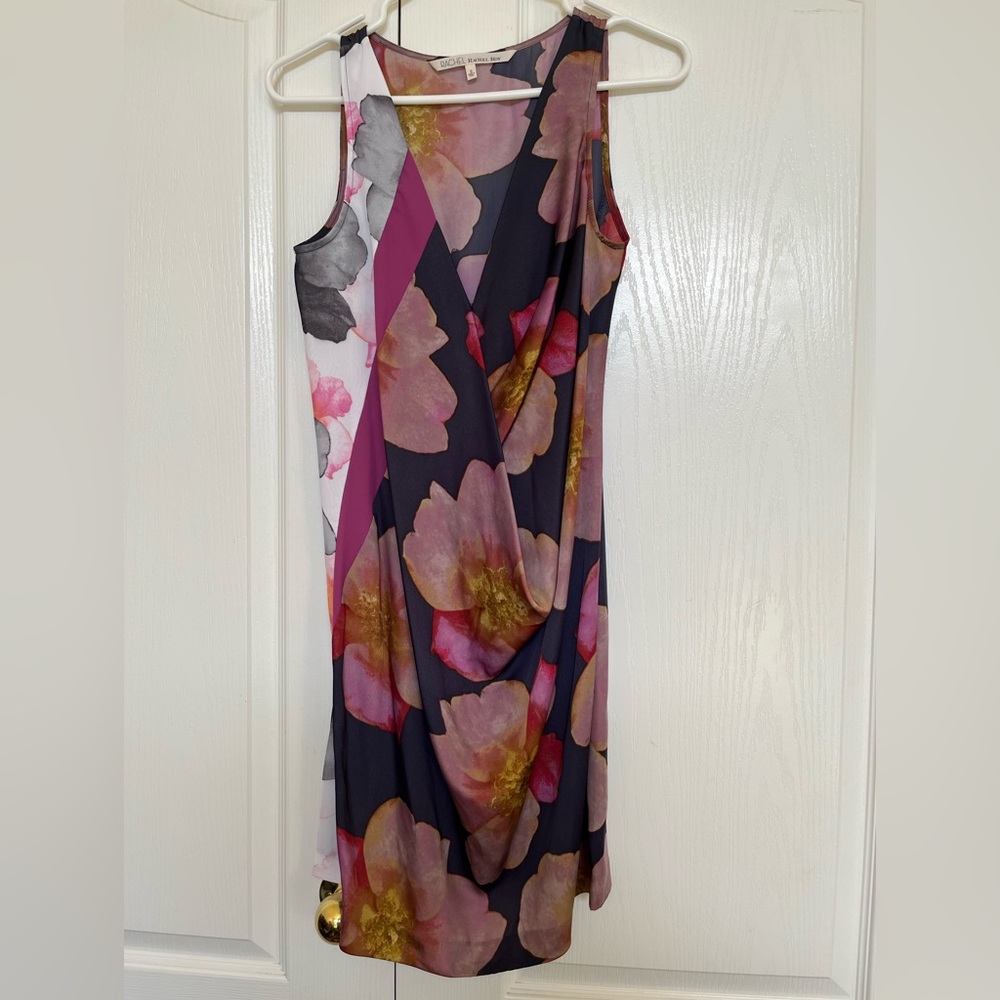 RACHEL Rachel Roy Pink and Black Floral Mini Dress